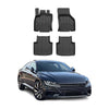 OMAC Premium Alfombrillas De Coche para VW Arteon 2017-2024 Negro TPE Goma 4Pza