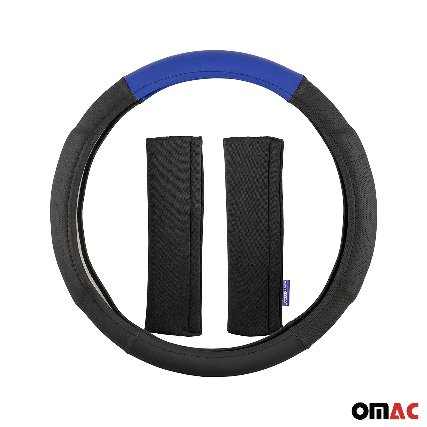 Sparco Cubierta de Para Volante de Automóvil Universal Negro Azul