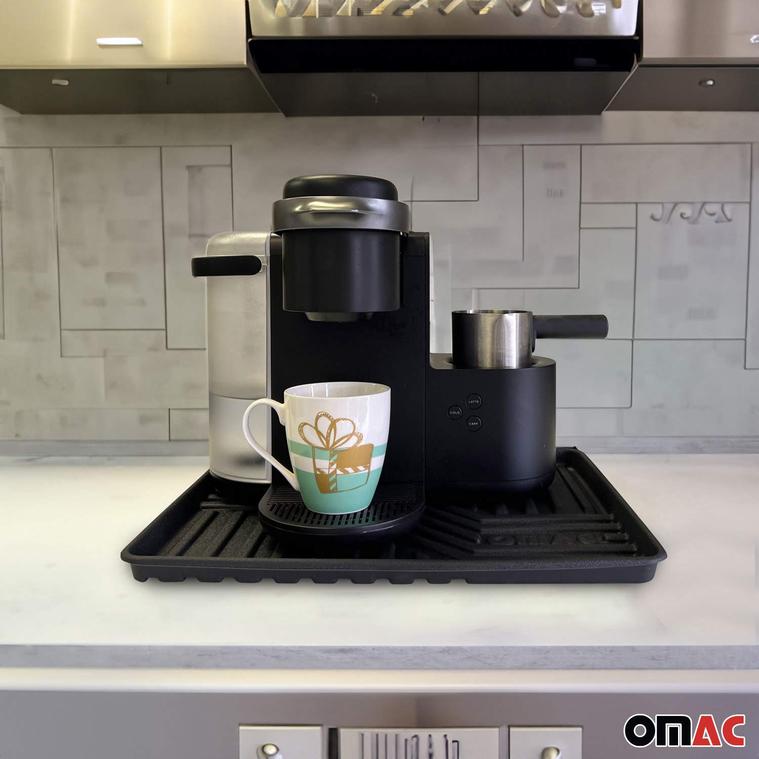 Alfombra de bandeja para zapatos goma tapete piso multiusos 17"x13"