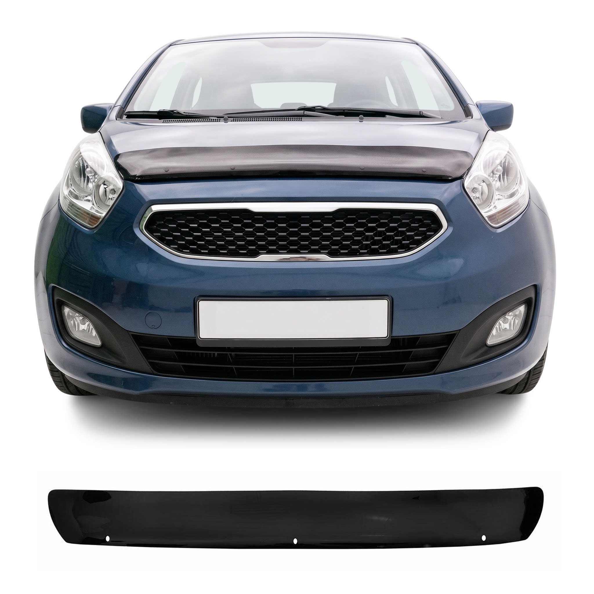 Deflector de Capó para Kia Venga 2009-2014 Oscuro Brillante Acrílico