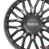 Sparco Roma Tapacubos 14 Pulgadas Universal Gris ABS Plástico