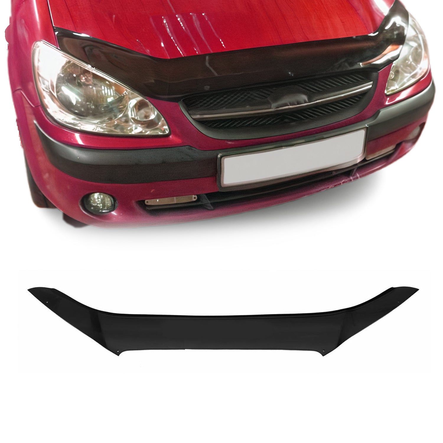 Deflector de Capó para Hyundai Elantra 2006-2011 Oscuro Brillante Acrílico