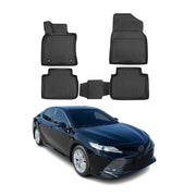 OMAC Alfombrillas De Coche para Toyota Camry 2018-2025 Negro Goma TPE 4Pza