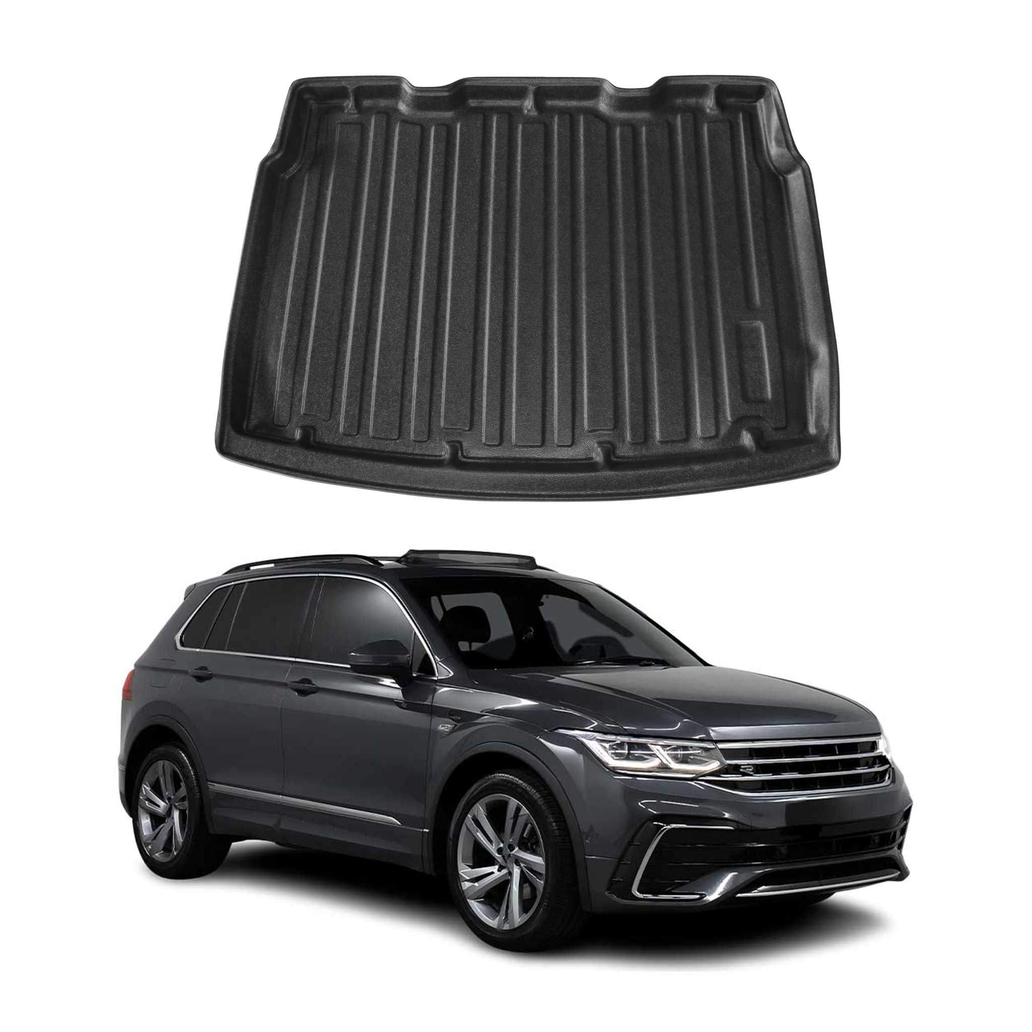 OMAC Bandeja Maletero Alfombrilla para VW Tiguan 2016-2025 Negro Goma TPE 1Pza