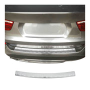 Protector de Parachoques Trasero para BMW X3 F25 2010-2017 Plata Acero Brillante