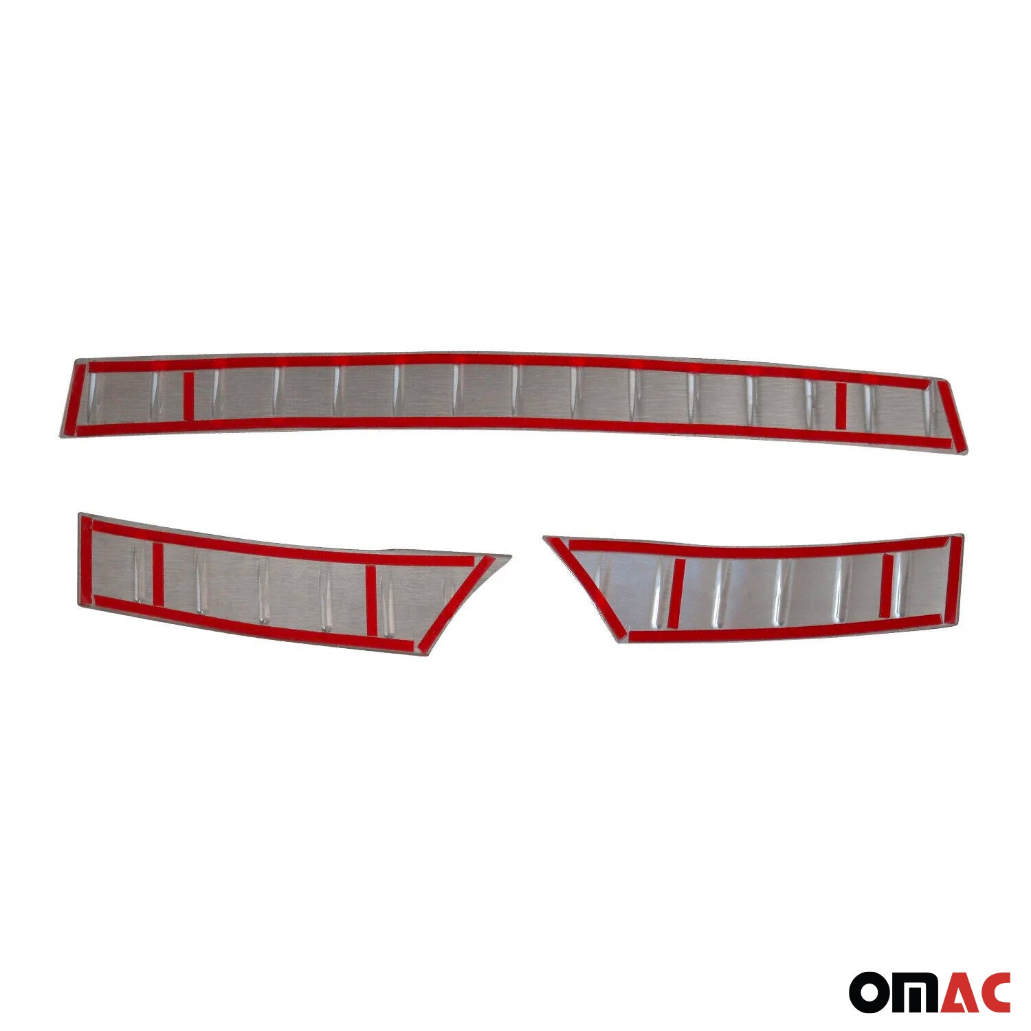 Protector Parachoques para VW Tiguan 2007-2016 Plata Brillante Acero 3Pza