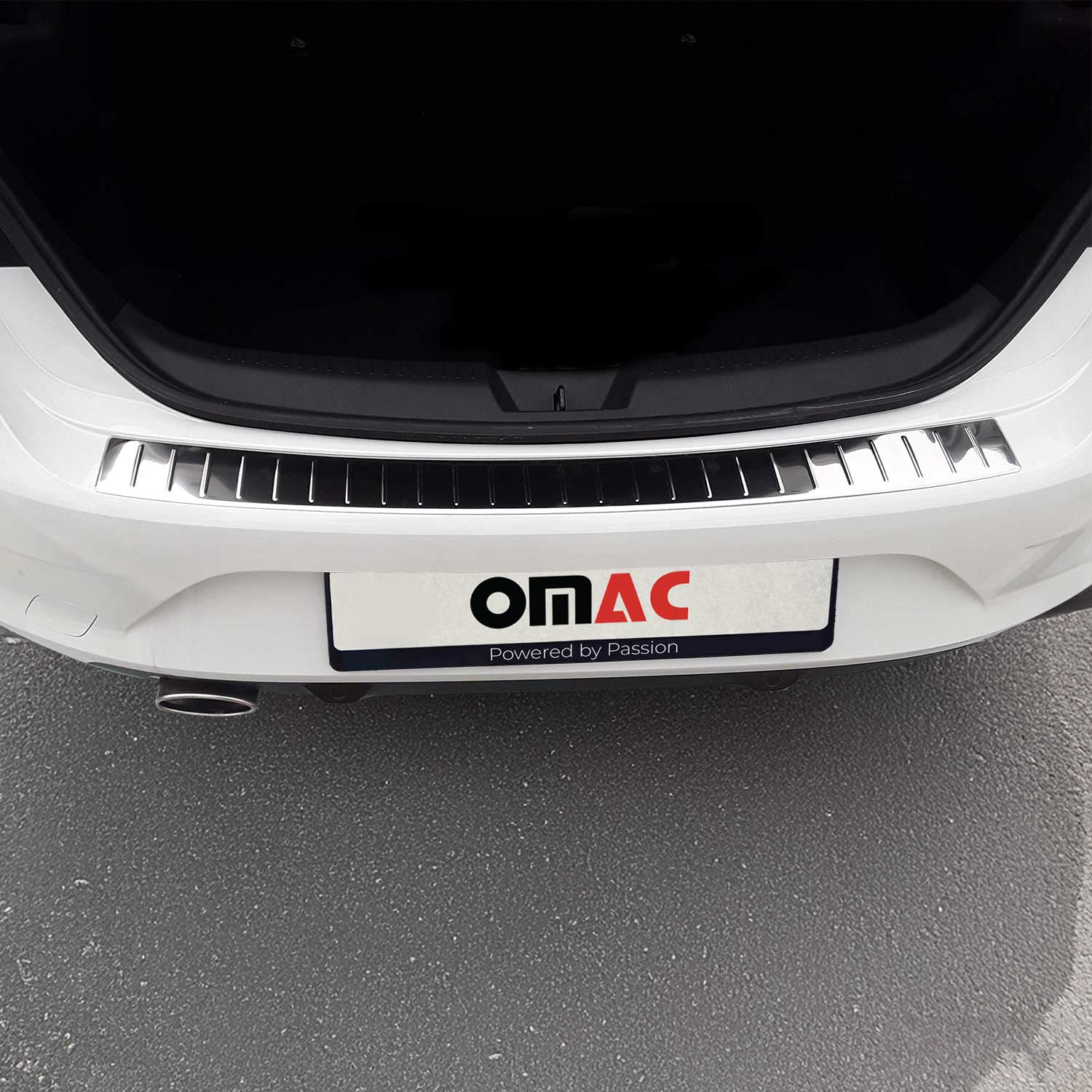Protector Parachoques para Renault Megane Sedán 2016-2022 Plata Brillante Acero