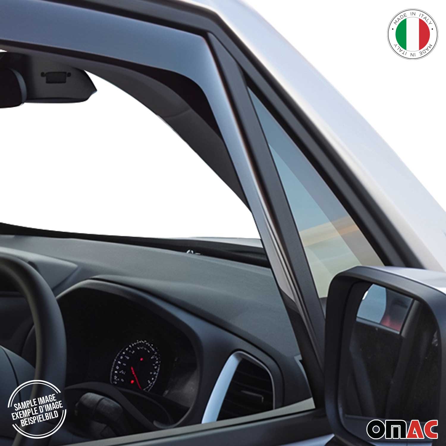 Deflectores de Aire de Viento para Renault Trafic 2014-2024 2puertas Oscuro