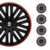 Sparco Tapacubos 16" pulgadas Universal Negro Rojo ABS Plástico