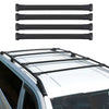 Rieles & Barras de Techo Coche para VW T6 T6.1 Transporter 2015-2024 Negro Alu