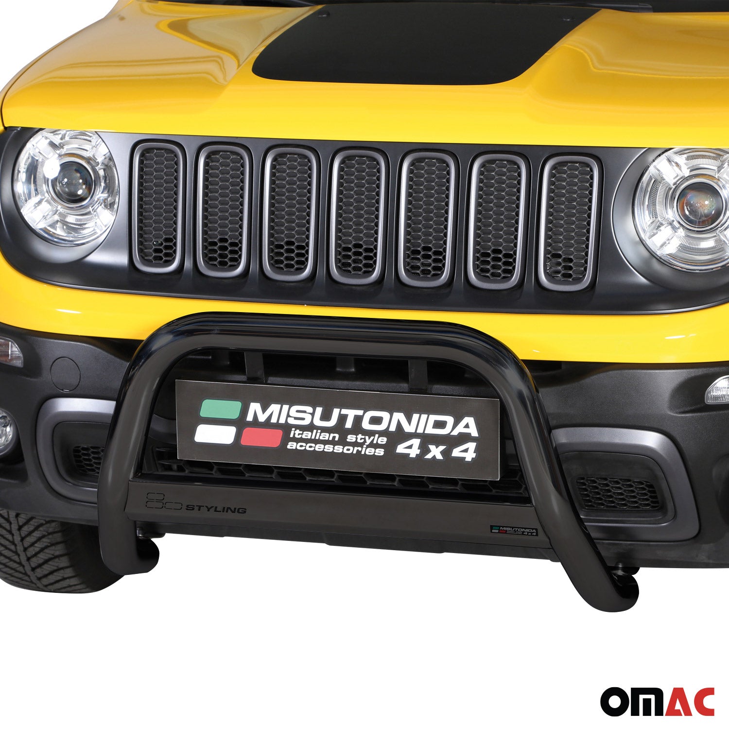 Bull Barra Frontal para Jeep Renegade Trailhawk 2014-2024 Negro Acero