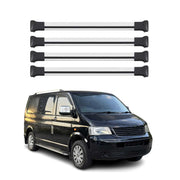 Barras de Techo Coche para VW Transporter T5 2003-2015 Gris Aluminio 4x