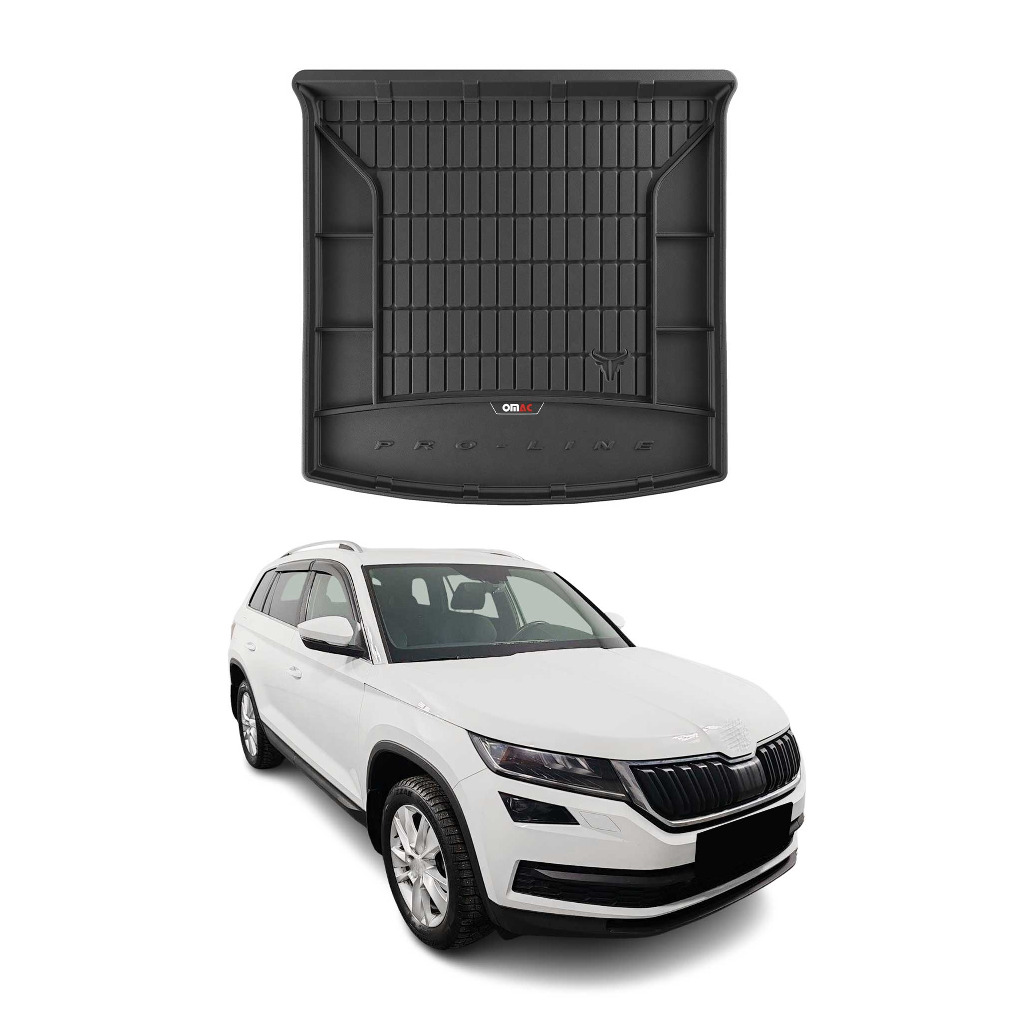 OMAC Premium Bandeja Maletero Alfombrilla para Skoda Kodiaq 2016-2025
