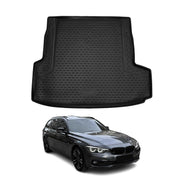 OMAC Bandeja Maletero Alfombrilla para BMW Serie 3 F31 Touring 2011-2019 Negro
