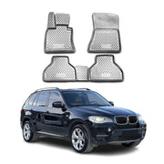 OMAC Alfombrillas De Coche para BMW X5 E70 2006-2013 Gris Goma TPE 4Pza