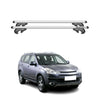 Menabo Barras de Techo Coche Barra para Citroen C-Crosser 2007-2012 Gris Alu 2x