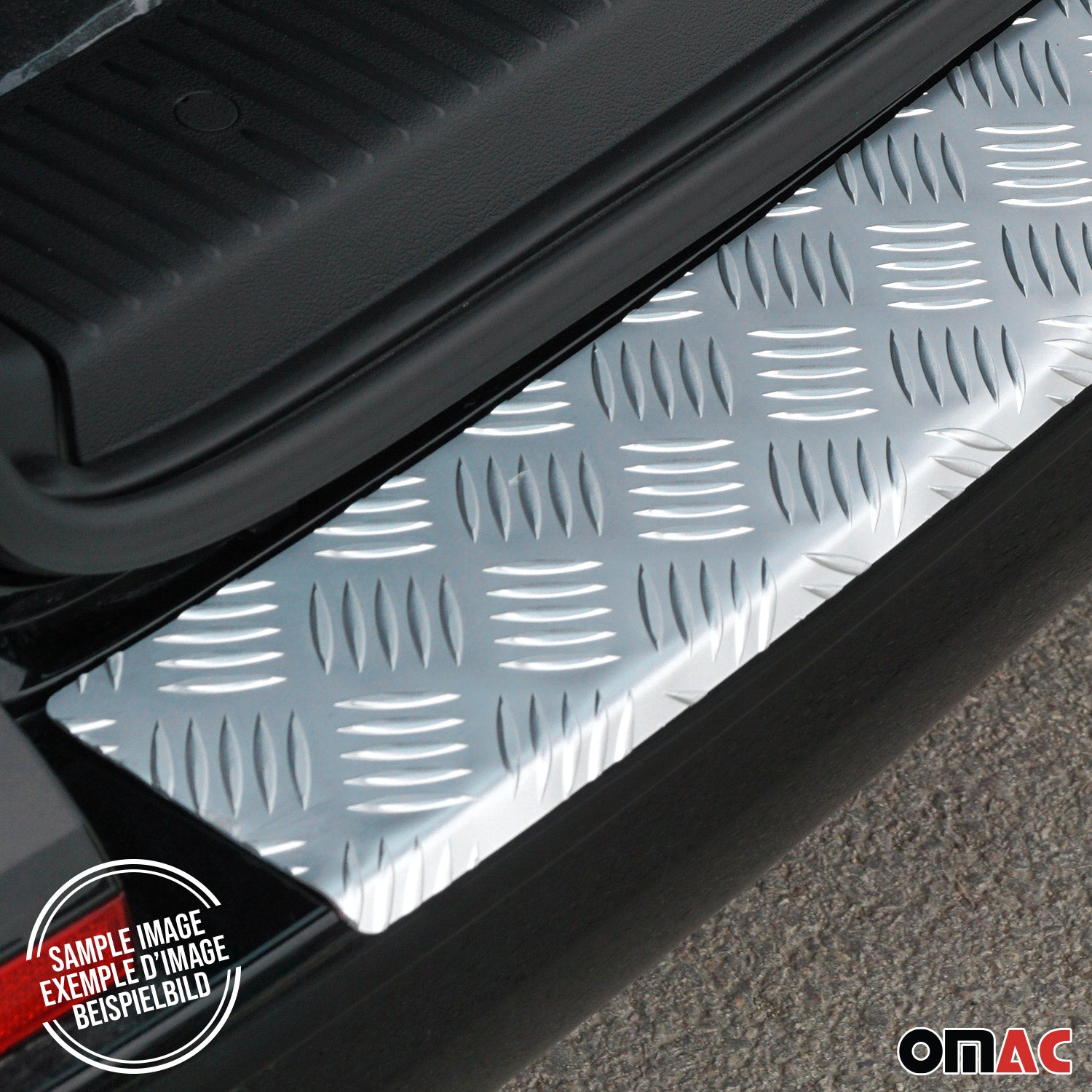 Protector de Parachoques Trasero para Opel Movano 2010-2021 Plata Mate Aluminio