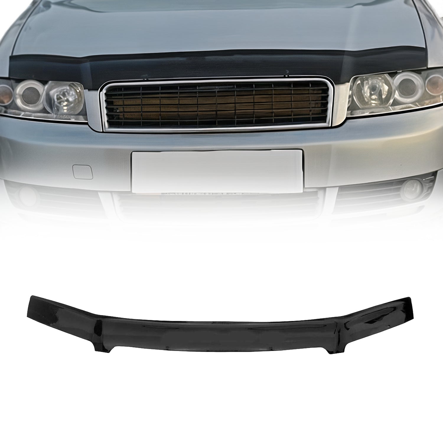 Deflector de Capó para Audi A4 B6 2000-2004 Oscuro Brillante Acrílico