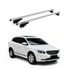 Menabo Barras de Techo Coche Baca para Volvo XC60 2014-2017 Gris Aluminio 2Pza