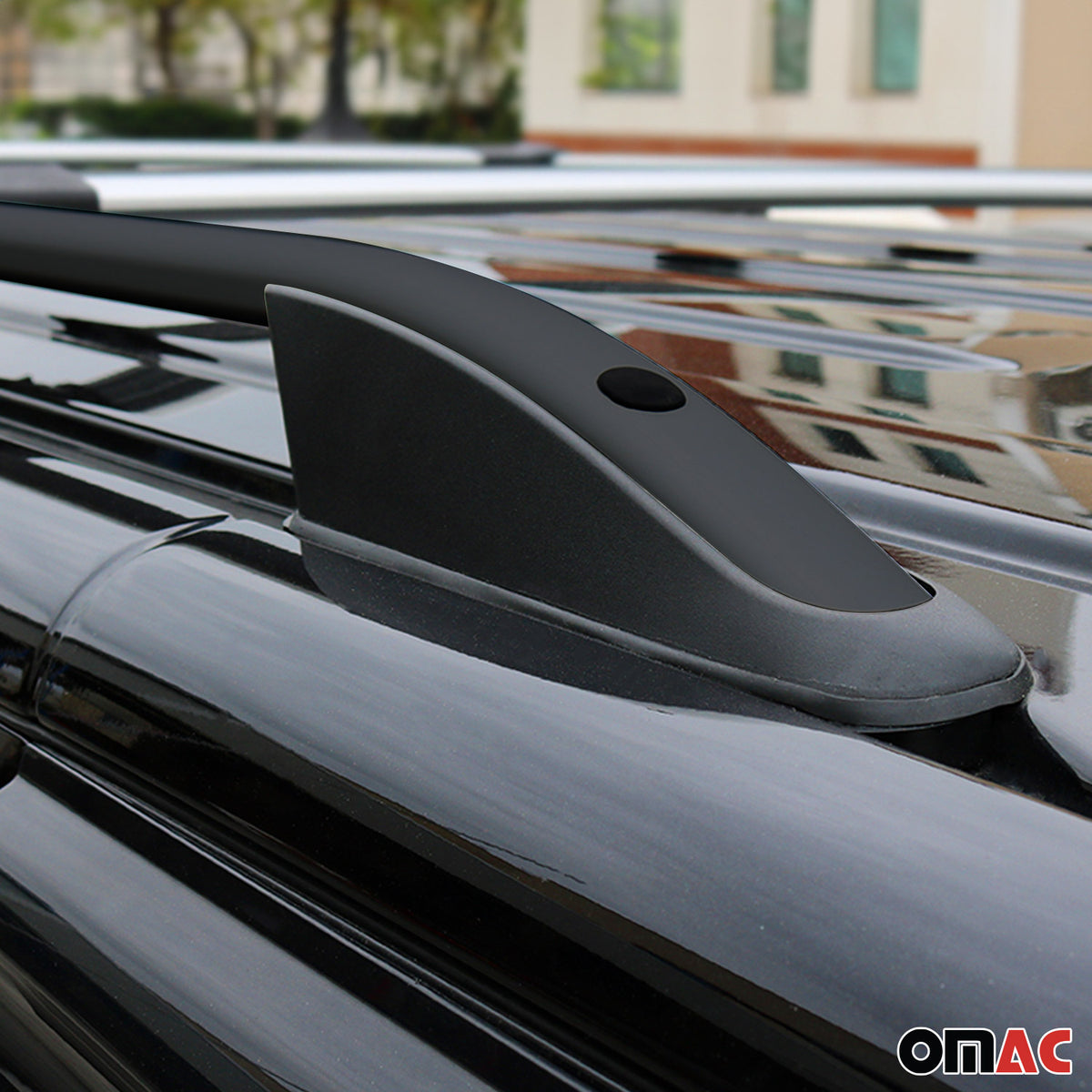 Rieles & Barras de Techo para VW Caddy 2003-2015 Corto Negro Aluminio 2Pza