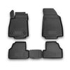 OMAC Alfombrillas De Coche para Opel Mokka Mokka X 2012-2020 Negro Goma TPE 4Pza