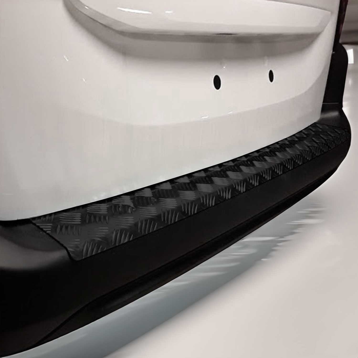 Protector de Parachoques Trasero para Opel Combo E Cargo 2019-25 Negro Mate Alu