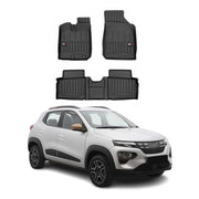 OMAC Premium Alfombrillas De Coche para Dacia Spring 2021-2025 Negro TPE Goma 4x