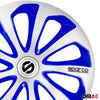Sparco Tapacubos 15 Pulgadas Universal Plata Azul Carbono ABS Plástico