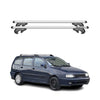 Menabo Barras Techo Baca para VW Polo 6N Familiar 1995-1999 Gris Aluminio 2Pza