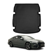 OMAC Bandeja Maletero Alfombrilla para Audi A7 C8 Sportback 2018-2025 Negro TPE