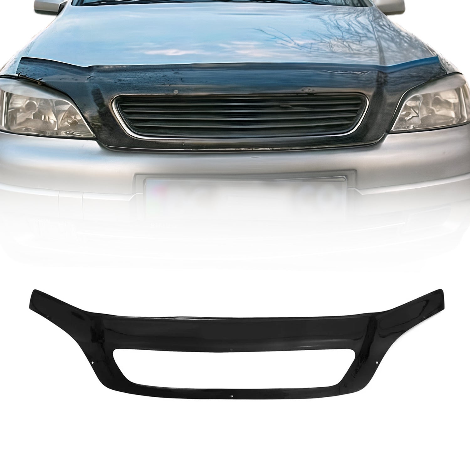 Deflector de Capó para Opel Astra G 1998-2009 Oscuro Brillante Acrílico