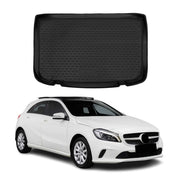 OMAC Bandeja Maletero Alfombrilla para Mercedes A Class 2012-2018 Negro Goma TPE