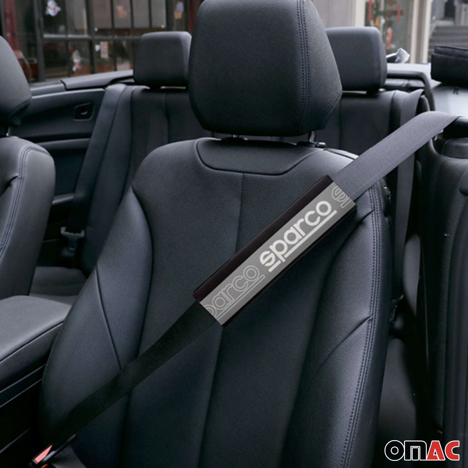 Sparco Para cinturón de Seguridad de coche Universal Gris Negro Poliéster