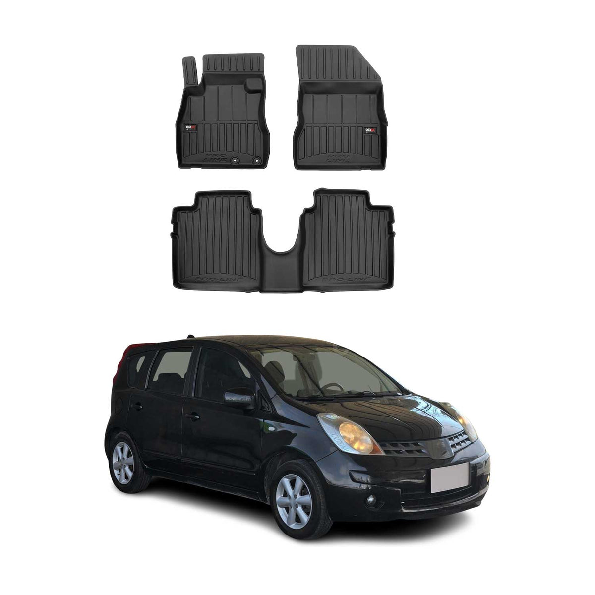 OMAC Premium Alfombrillas De Coche para Nissan Note II E12 2012-2017 TPE Goma 3x