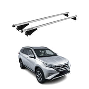 Menabo Barras de Techo Coche Baca para Toyota Rush F800 2017-2025 Gris Alu 2Pza
