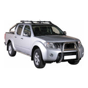 Estribos Barras Laterales para Nissan Navara Double Cab 2010-2014 Plata Acero