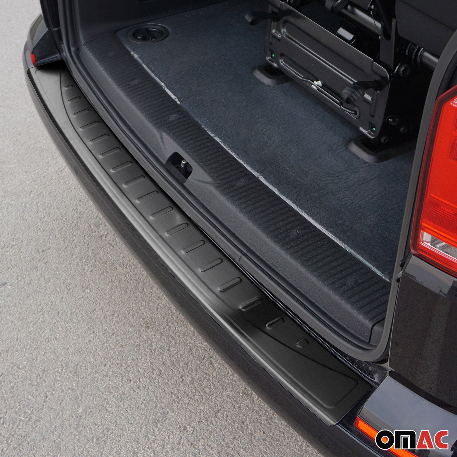 Protector Parachoques para VW T6 T6.1 Transporter 2015-2022 Oscuro cepillado