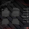 OMAC Premium Alfombrillas De Coche para Hyundai Tucson 2015-2020 TPE Goma 4x