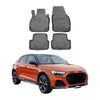 OMAC Alfombrillas De Coche para Audi A1 GB 2018-2025 Negro Goma TPE 4Pza