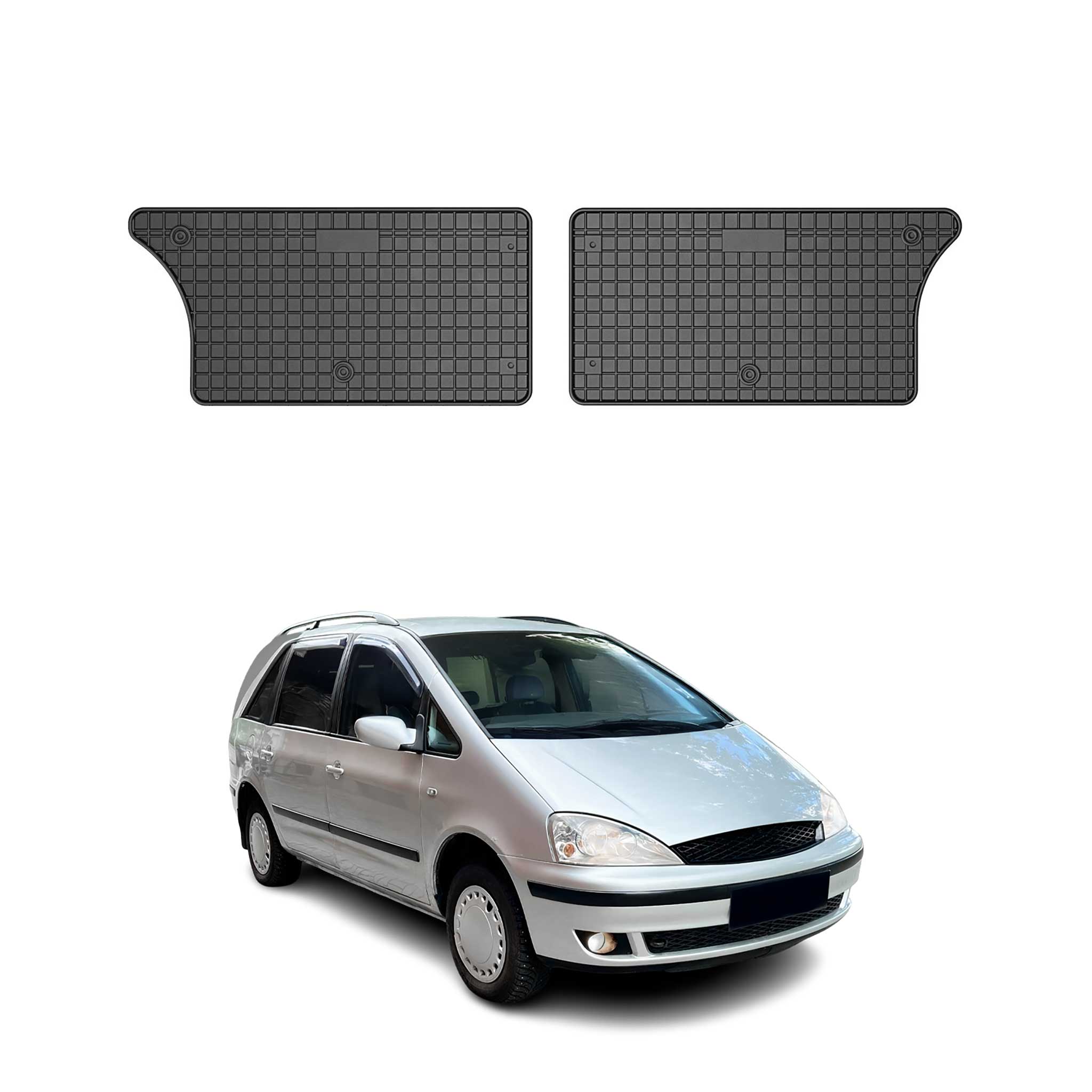 OMAC Alfombrillas De Coche para Ford Galaxy 3RD ROW 1995-2006 Negro Goma 2Pza