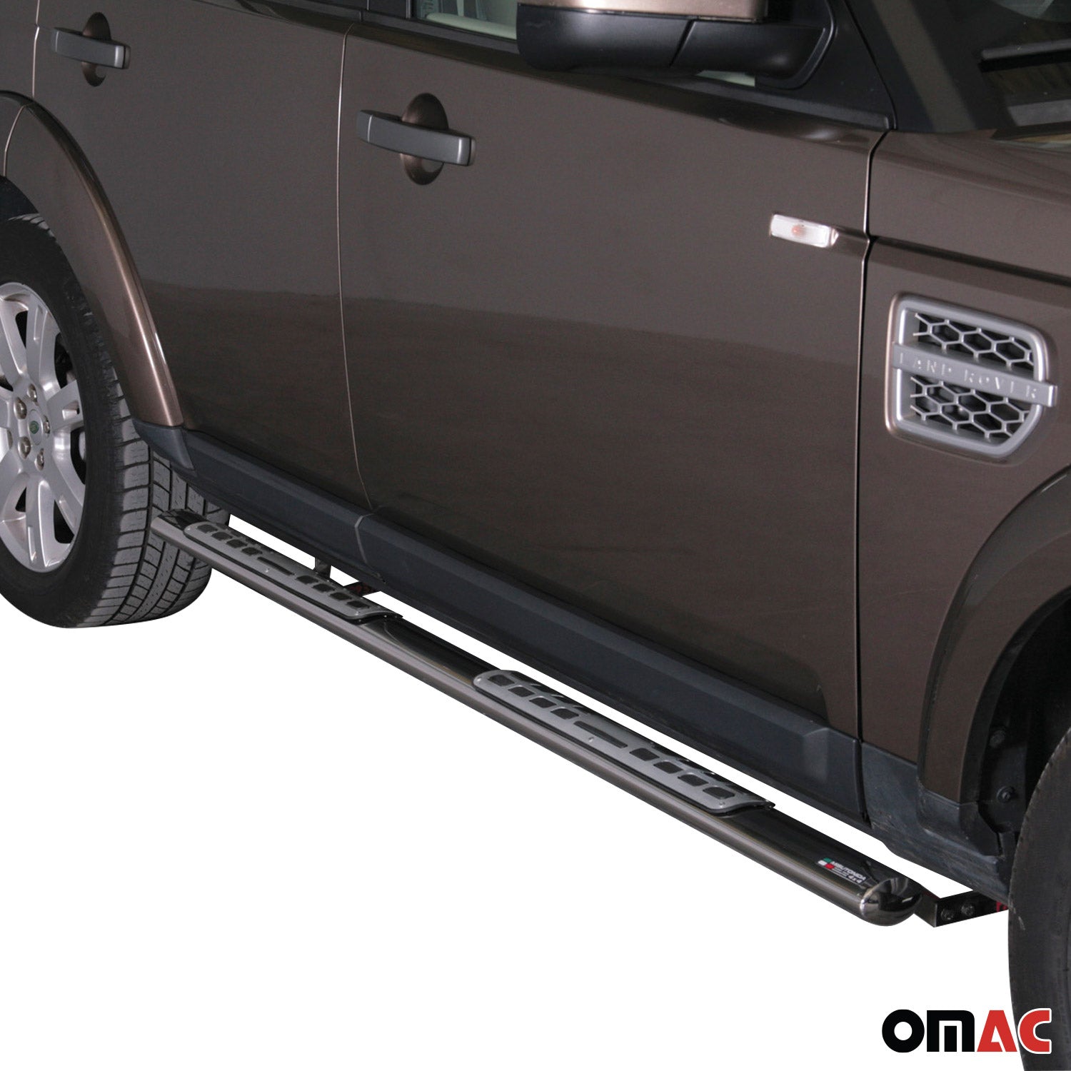 Estribos Barras Laterales para Land Rover Discovery 4 2009-2016 Plata Acero