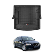 OMAC Premium Bandeja Maletero Alfombrilla para Volvo S40 2004-2012 Negro TPE