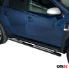 Par de Estribos Barras Laterales para Dacia Duster 2018-2020 Negro Acero