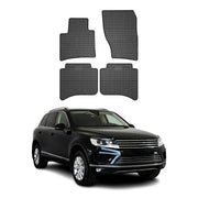 OMAC Alfombrillas De Coche para VW Touareg 2010-2018 Negro Goma 4Pza