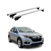 Menabo Barras de Techo Coche Baca para Honda HR-V 2015-2020 Gris Aluminio 2Pza