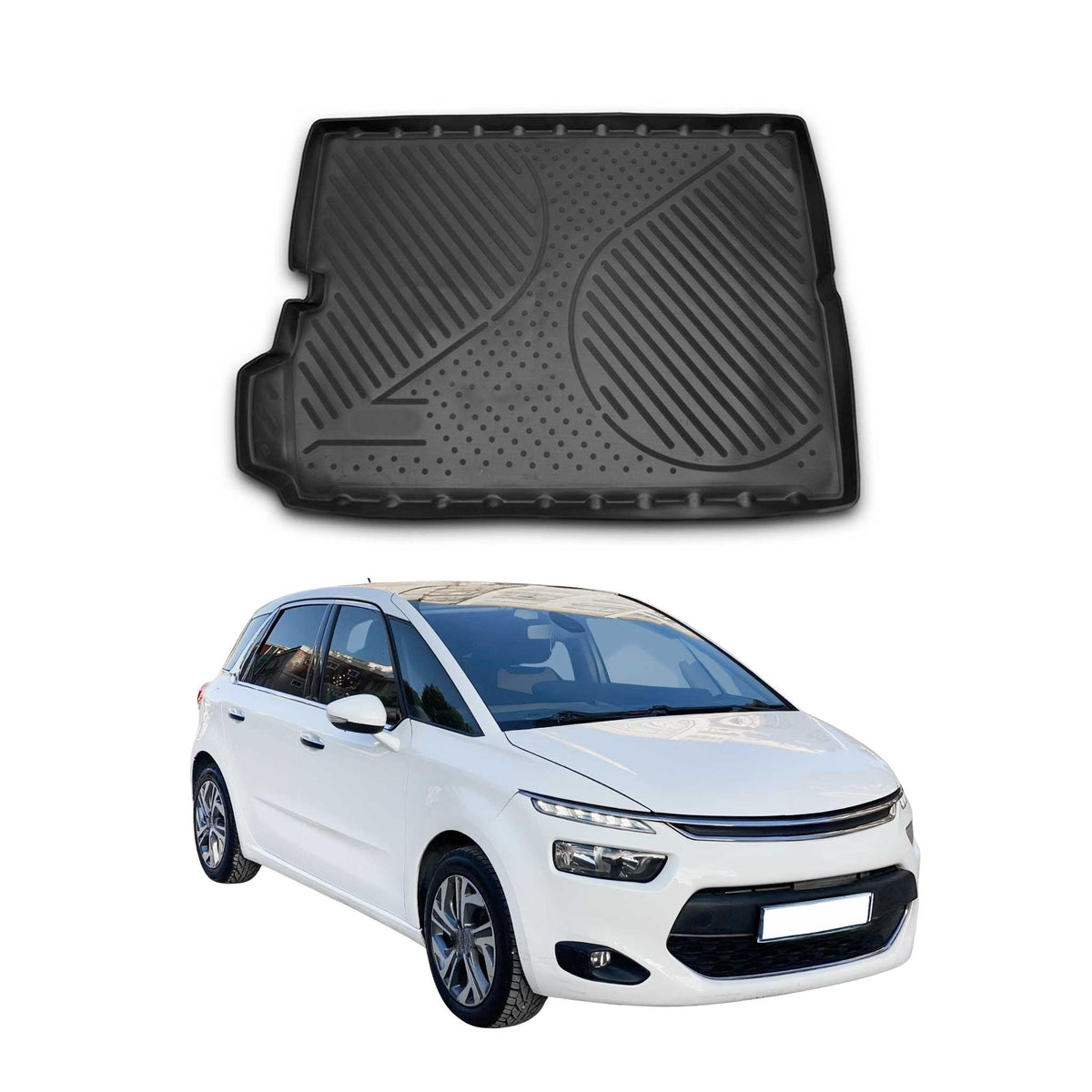 OMAC Bandeja Maletero Alfombrilla para Citroen C4 Grand Picasso 2013-2024 TPE