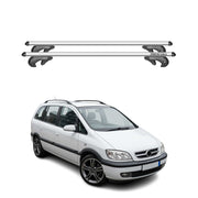 Menabo Barras de Techo Baca para Chevrolet Zafira 2001-2012 Gris Aluminio 2Pza