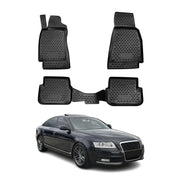 OMAC Alfombrillas De Coche para Audi A6 C6 2008-2011 Negro Goma TPE 4Pza