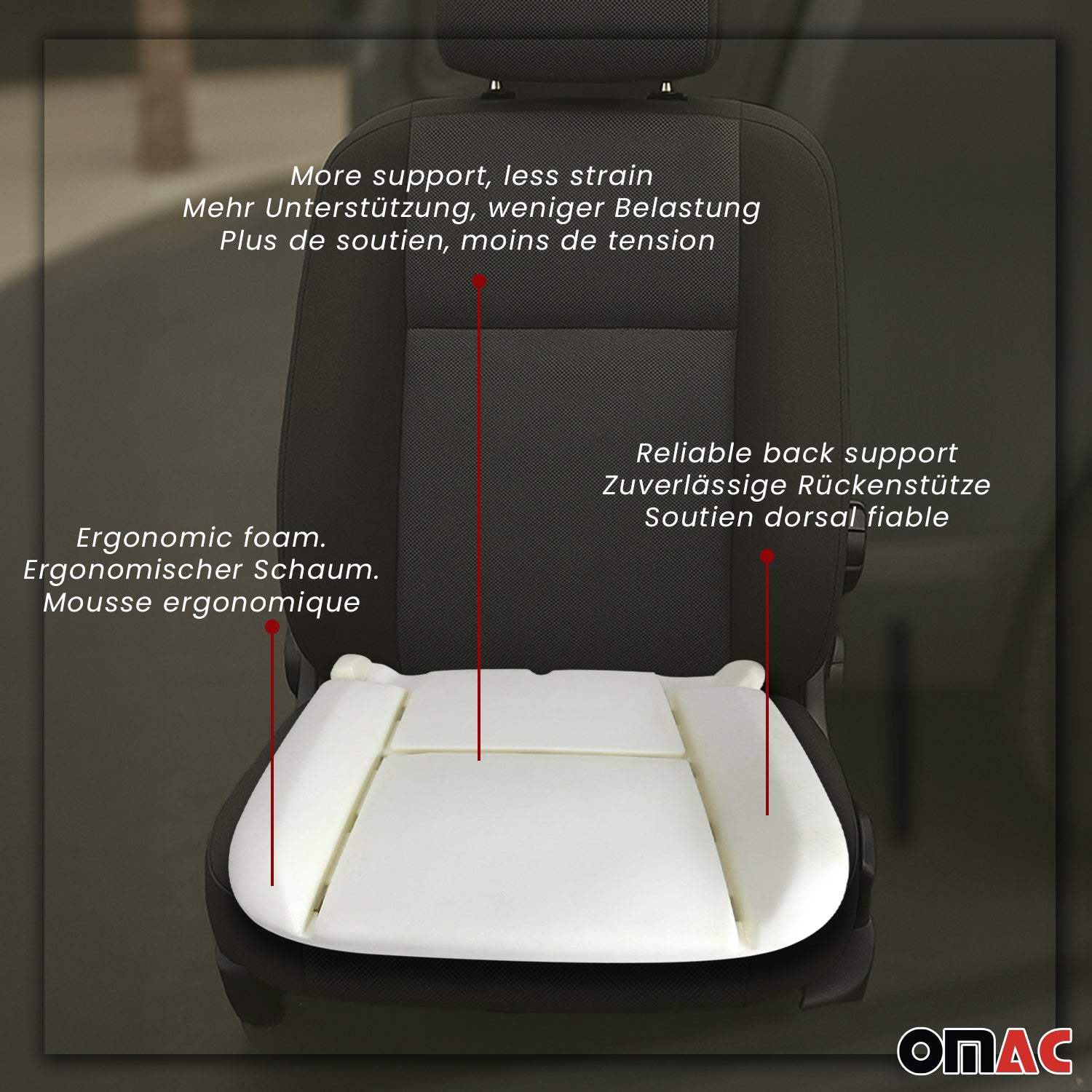 Almohadilla de asiento para Mercedes Sprinter W906 2006-2018