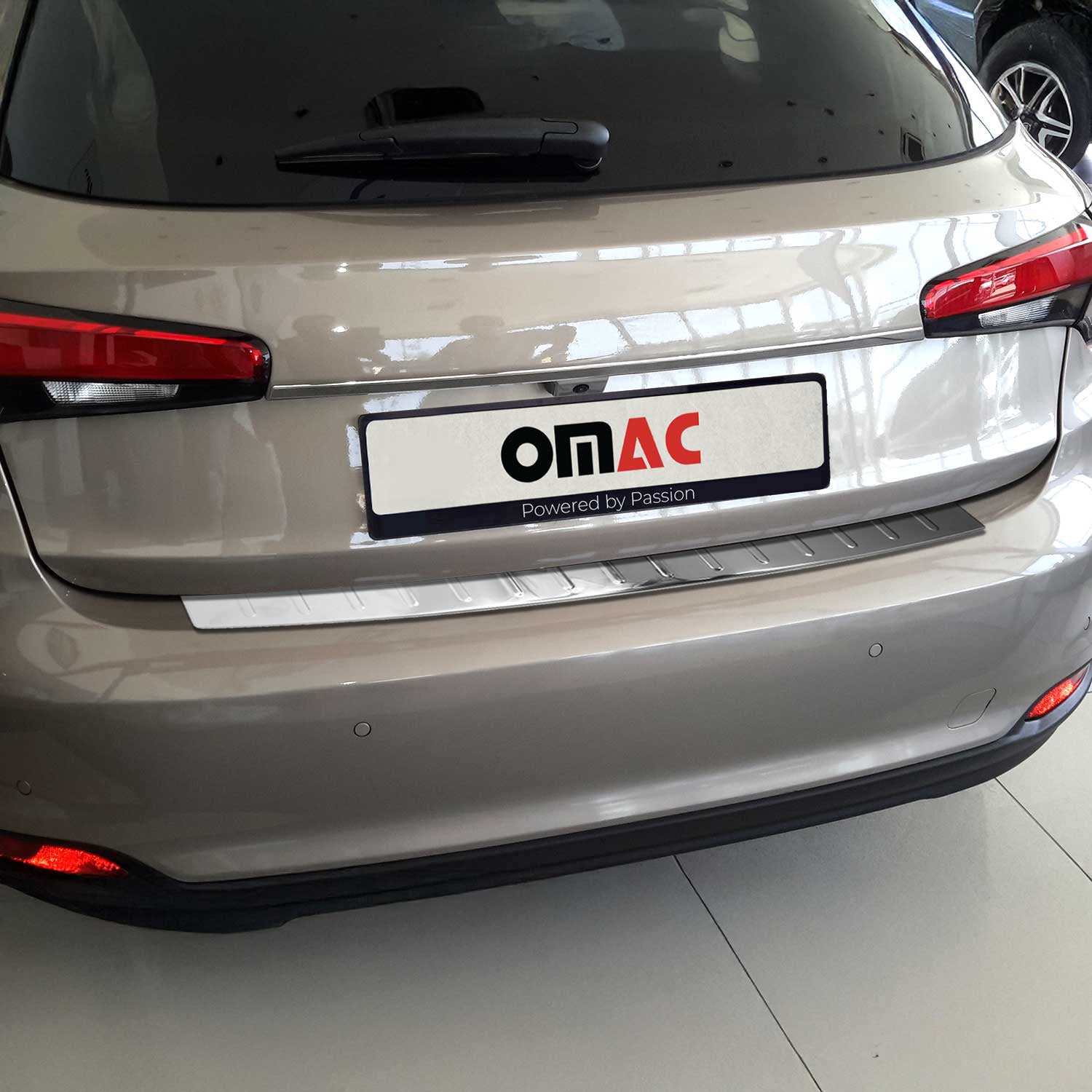 Protector Parachoques para Fiat Tipo Familiar 2015-2025 Plata Brillante Acero